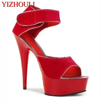 

2018 new summer high heel sandals wedding shoes platform fashion women's shoes pumps high heels sexy 15cm