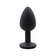 Adulto acessório silicone anal plug silicone mulher e homem erótico butt plugues com cristal colorido jóias plugue anal #4a24