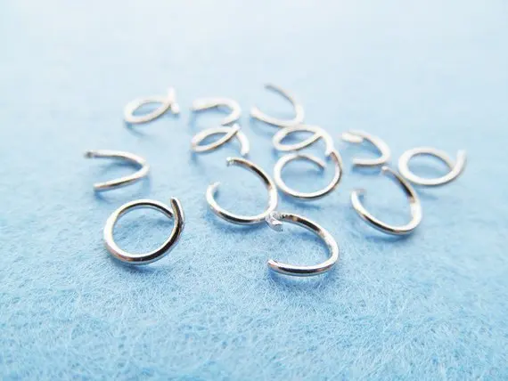 

silver tone/white k split/jump ring,nickel free