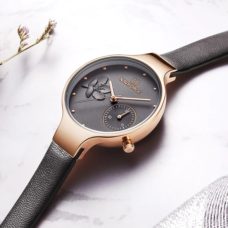 NAVIFORCE Women Watches Top Brand Luxury Fashion Female Quartz Wrist Watch Ladies Leather Waterproof Clock Girl Relogio Feminino NAVIFORCE Women Watches Top Brand Luxury Fashion Female Quartz Wrist Watch Ladies Leather Waterproof Clock Girl Relogio Feminino