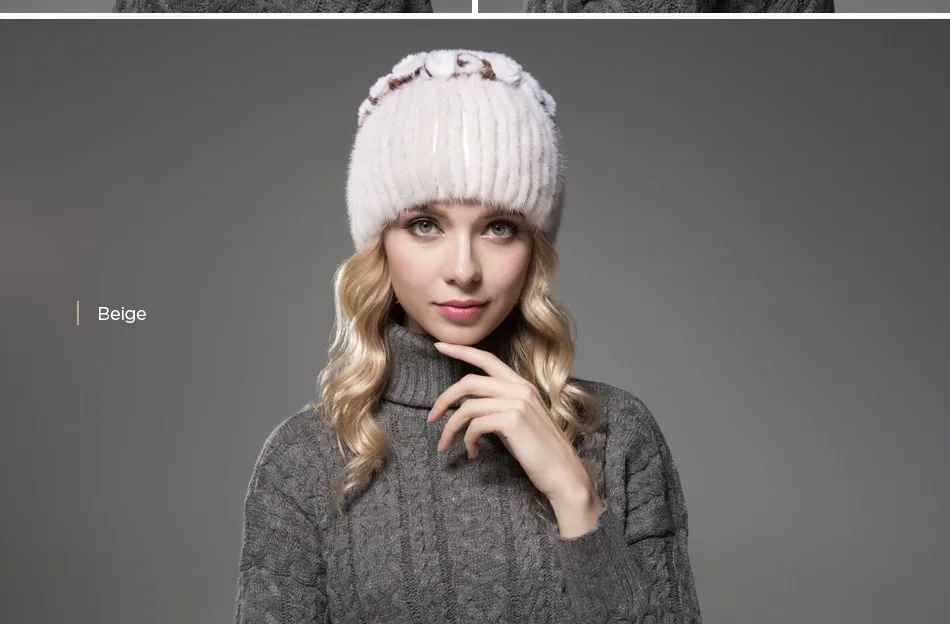 fur woman winter hats PCM023 (10)