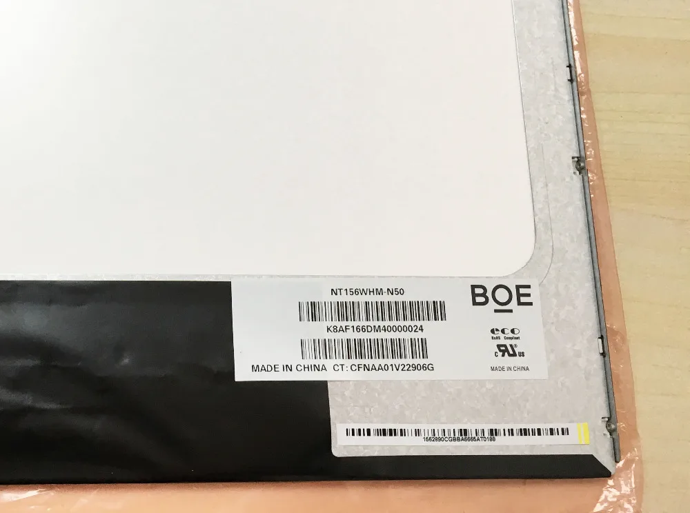 

15.6" HD LAPTOP LCD screen display NT156WHM-N50 NT156WHM N50 1366X768 LVDS 40PIN For BOE06D3 Glossy Replacement