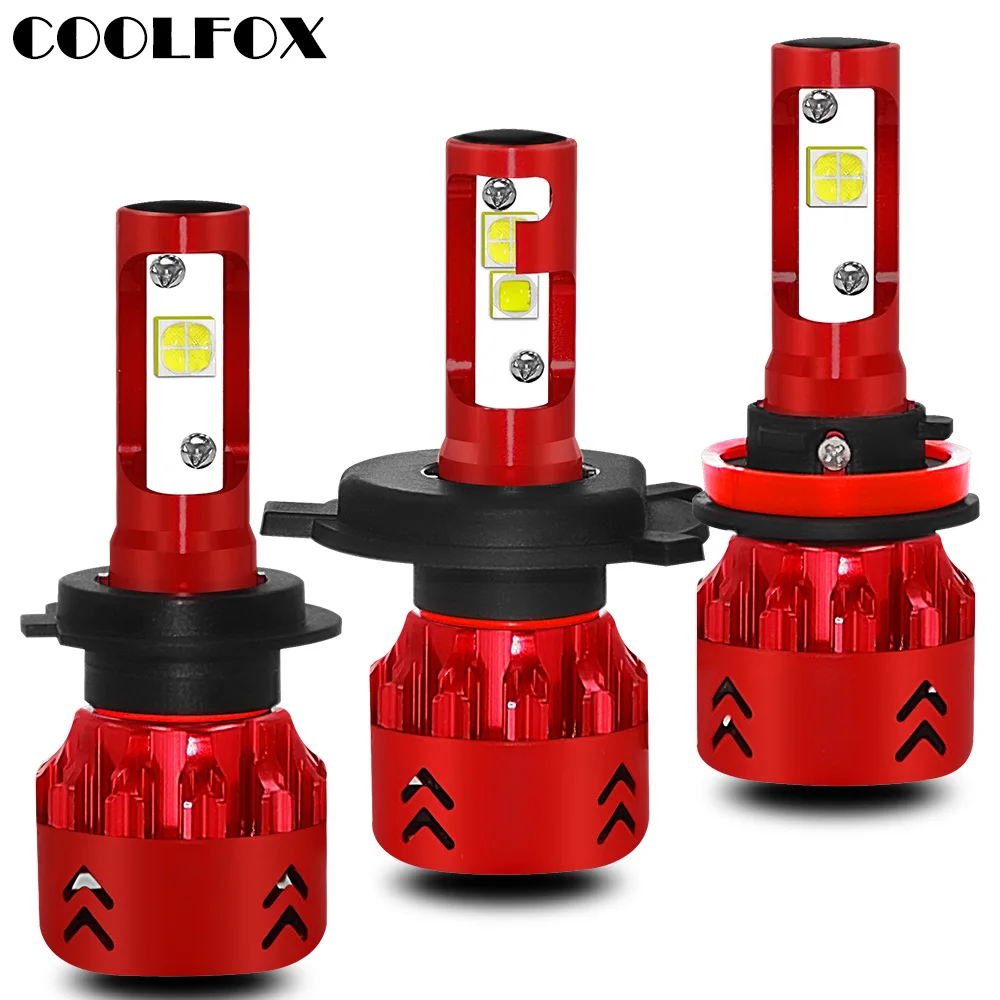 COOLFOX LED Headlight Bulbs Conversion Kit H11(H8,H9) 9005 9006 HB4 H1