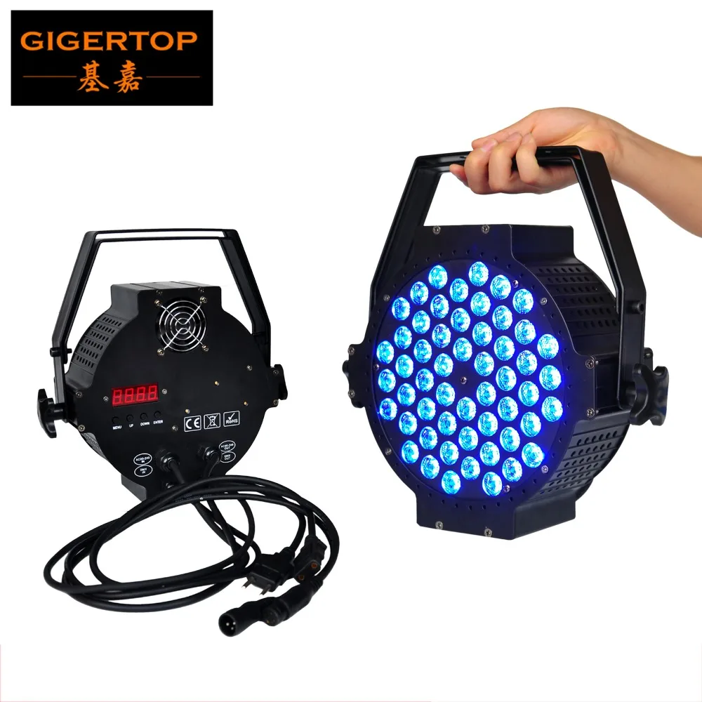 

Hot Selling 54x3W 3IN1 Tricolor Flat Led Par Light 150W Power Slim Led Par Cans DMX Par Light 7 Channel DJ Equipment TP-P31