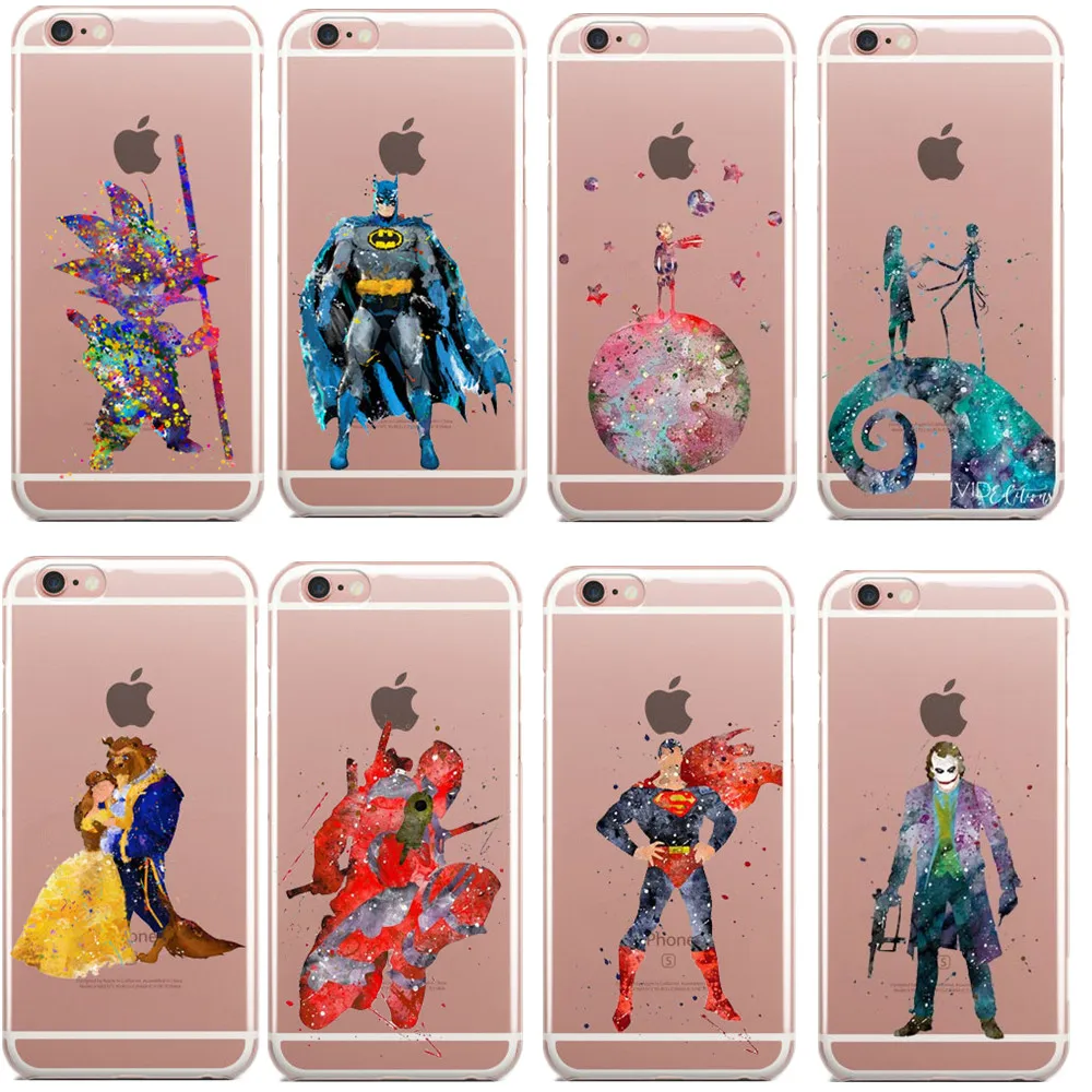 Мягкий прозрачный чехол из ТПУ для телефона Goku Dragon Ball Z Star Wars Marvel captain Америка iPhone 5