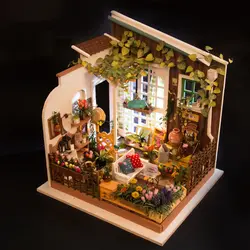 Если состояние DIY кабина 3D трёхмерная головоломка-пазл ручной сборки маленький дом модель креативный подарок на день рождения Солнечный