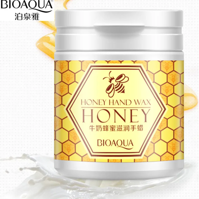 BIOAQUA Milk Honey Paraffin Wax Hand Mask Moisturizing Whitening Skin Care Exfoliating Calluses Hand Film Hand Cream Hand Care 1