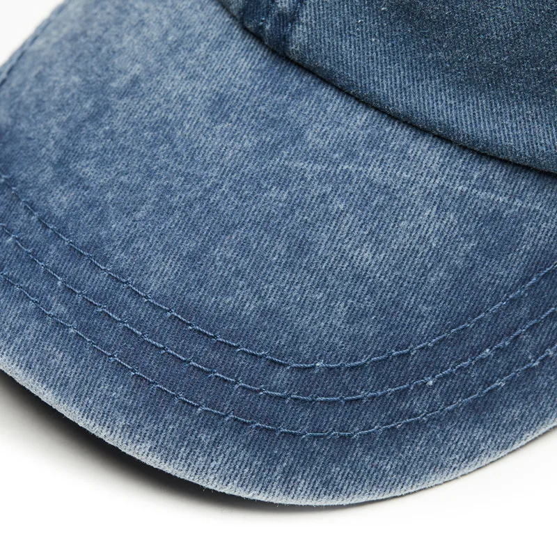 Baseball Cap Dad Hat Men Women Adjustable Denim Caps Curved Bill Hip Hop Tennis Outdoor Accessory (6)
