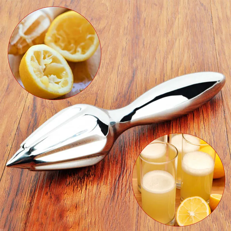  High-quality 304 stainless steel manually juicer / Portable lemon juicer manually squeezed lemon cone kitchen tool fruit salad 