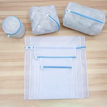 

6 Sizes Washing Laundry Bag Wash Socks Bra Underwear Pouch Foldable Protection Lingerie Wash Bags Mesh Clothing Washing Bag