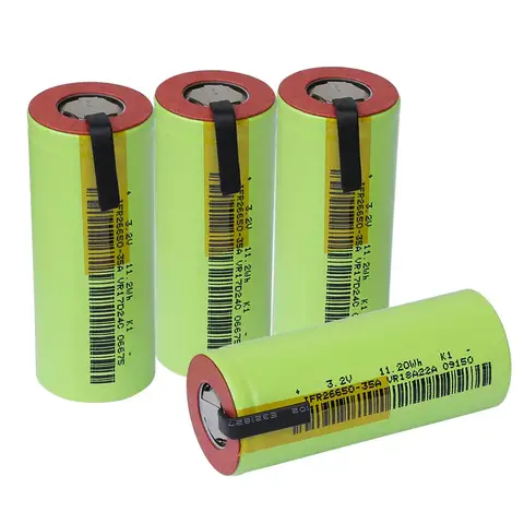Taxa de Descarga com Adequado Folhas de Níquel para E-cigarro Pces 35a 3500 Mah 3.2 v Bateria Recarregável 10 Faça Você Mesmo 4 Ifr 26650 Lifepo4