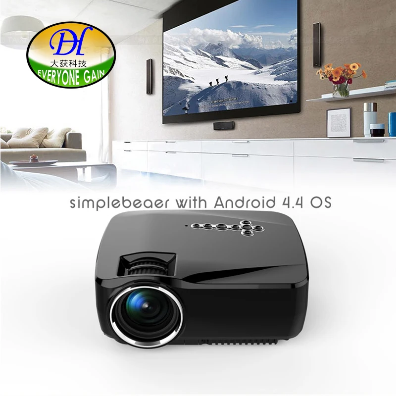 Everyone Gain New style android proyector hdmi video projector home theatre led projector support DLNA, Miracast mini288A beamer