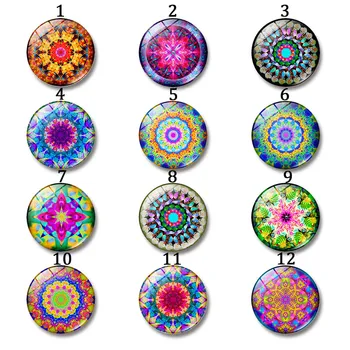 

12-30mm High Quality Domed Transparent Clear Magnifying Mandala Round Glass Cabochon Setting Supplies for Jewelry Accessories