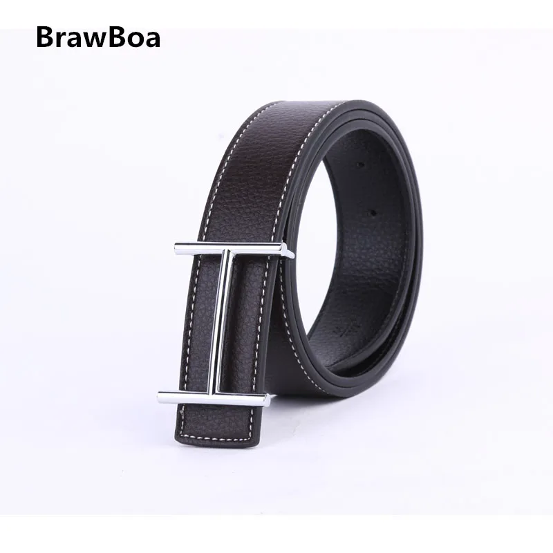 

Luxury H Brand Designer Belts Men High Quality Male Casual Genuine Real Leather belt H Buckle Strap for Jeans belts