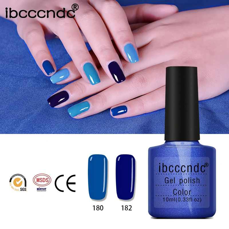УФ гель для ногтей Deep Blue 12 шт./компл. 10 мл|uv nail gel polish|nail lacquergel lacquer |