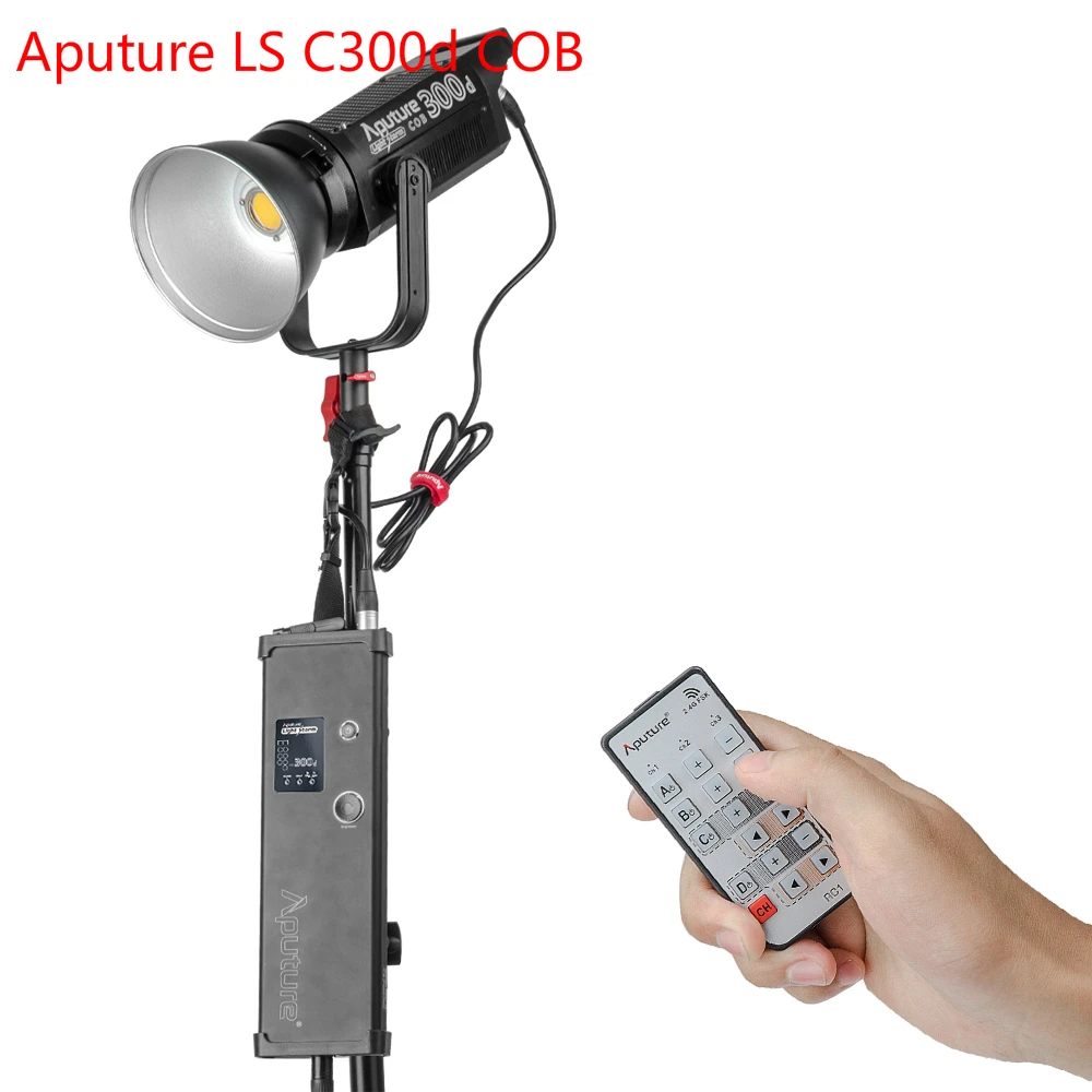 

Aputure Photography Lighting LS C300d COB Light 300W 5500K TLCI Professional Shooting Film Light Video Light Led for Youtube