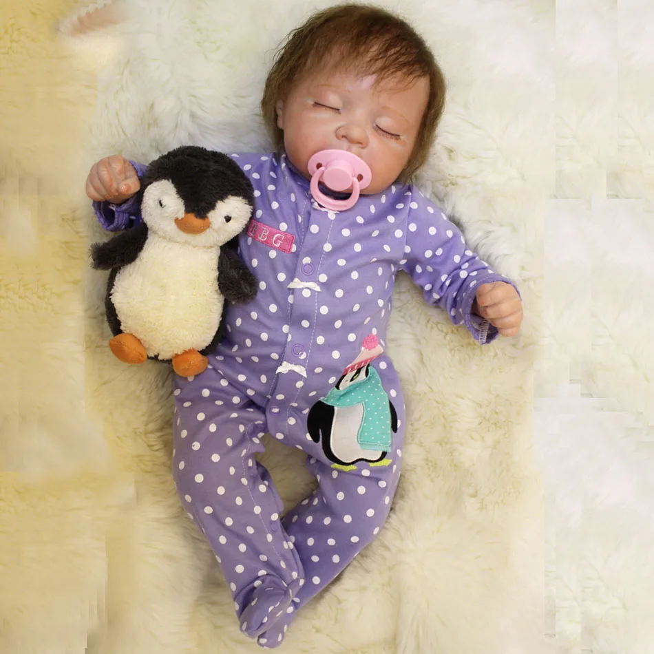 OtardDolls 50 см реалистичные куклы для новорожденных мягкие силиконовые виниловые