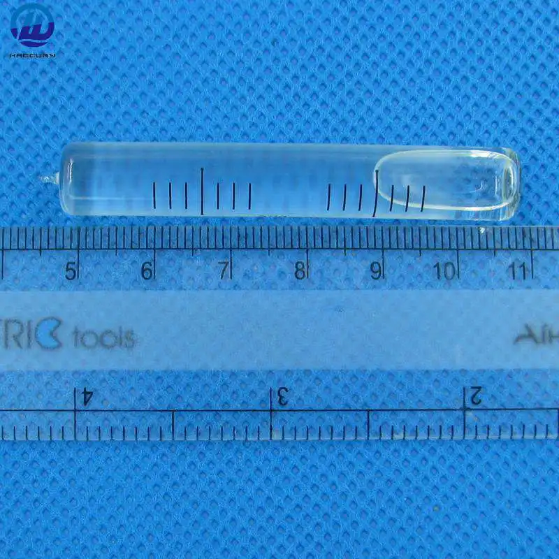 HACCURY 10*60 мм 3'/2 мм Индикатор уровня жидкости стеклянный пузырьковый уровень