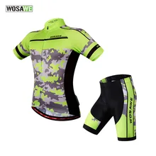 WOSAWE горный гоночный велосипед майки для велоспорта комплект дышащий велосипед Ciclismo короткий рукав гелевая накладка велосипедная камуфляжная одежда