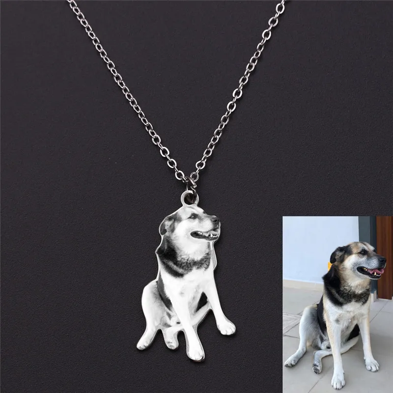 Брелок для ключей из нержавеющей стали с изображением собаки на заказ для женщин и мужчин, лучший подарок на Рождество