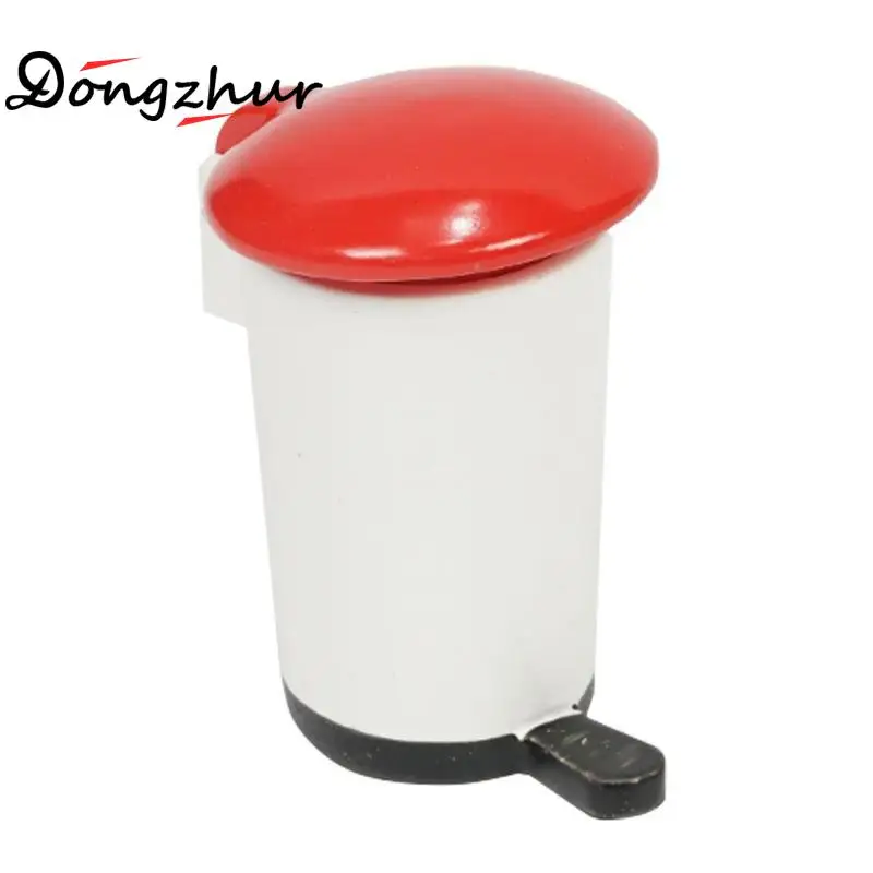 

Dongzhur Dollhouse Mini Modern Footbath Living Room Accessories Dolls House Miniatures 1:12 Kitchen Accessories Mini Trashcan