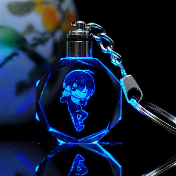 

IVYYE Noragami Anime Action Figures LED Cartoon Light Decorative Crystal Figure Ornaments Key Collection Toy Chain Gifts