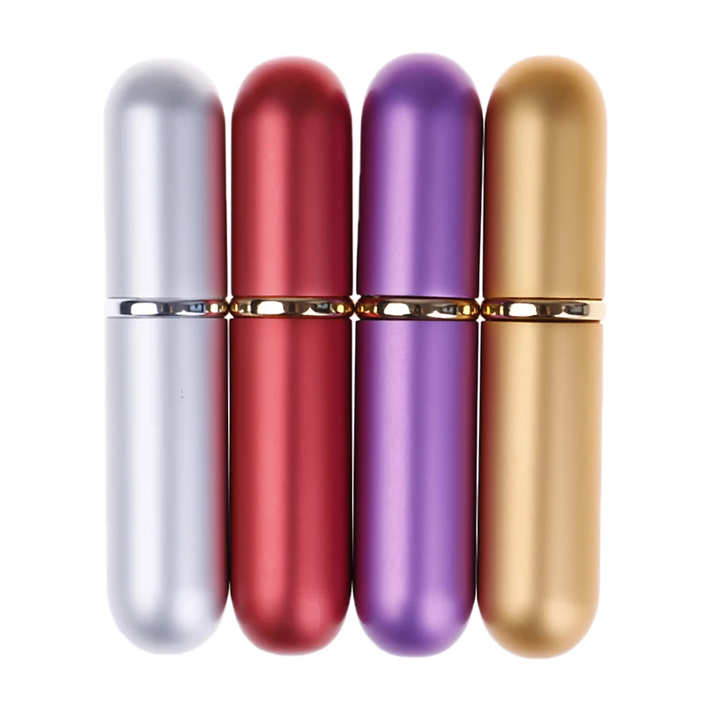 

1pc 6ML Aluminum Refillable Bottle Aromatherapy Essential Oil Nasal Inhalers Sprayer Fashion Perfume Portable Container 4 Colors