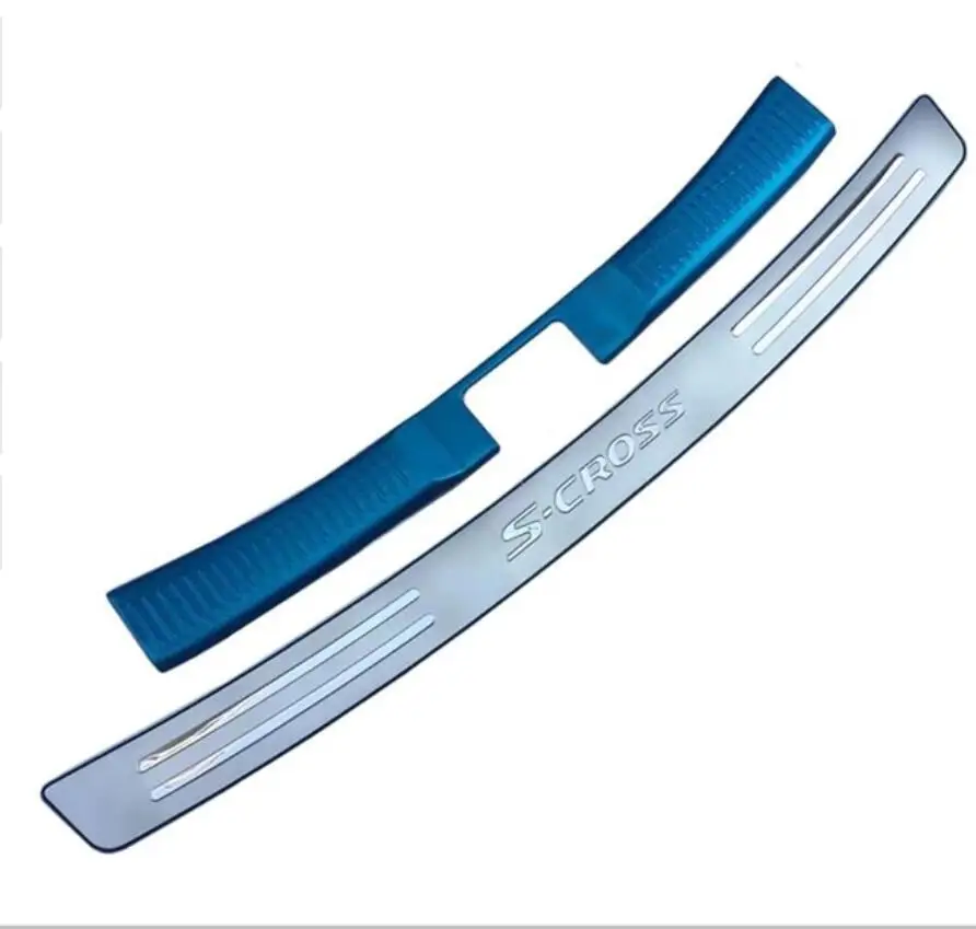 

Car Styling stainless steel rear windowsill panel,Rear bumper Protector Sill For Suzuki SX4 S-Cross S Cross 2014-2018