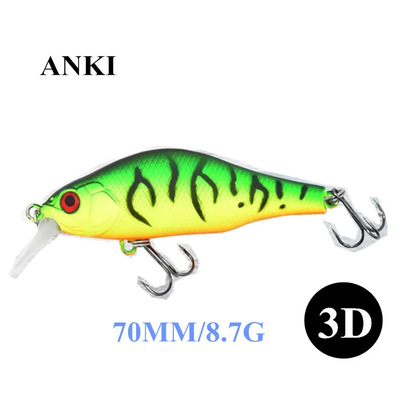 ANKI 8,5G 70mm Japón Wobblers señuelo de Pesca cigüeñal a través de cuchara larga fundido Pike China Pesca Isca Artificial accesorios señuelos