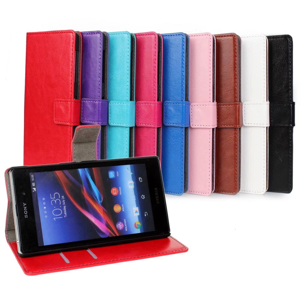 

Coque For Sony Xperia Z1 L39h Flip Leather Case Cover Fundas Capa Cell Phone Cases Etui For Sony Z1 L39h Mobile Accessory Bags