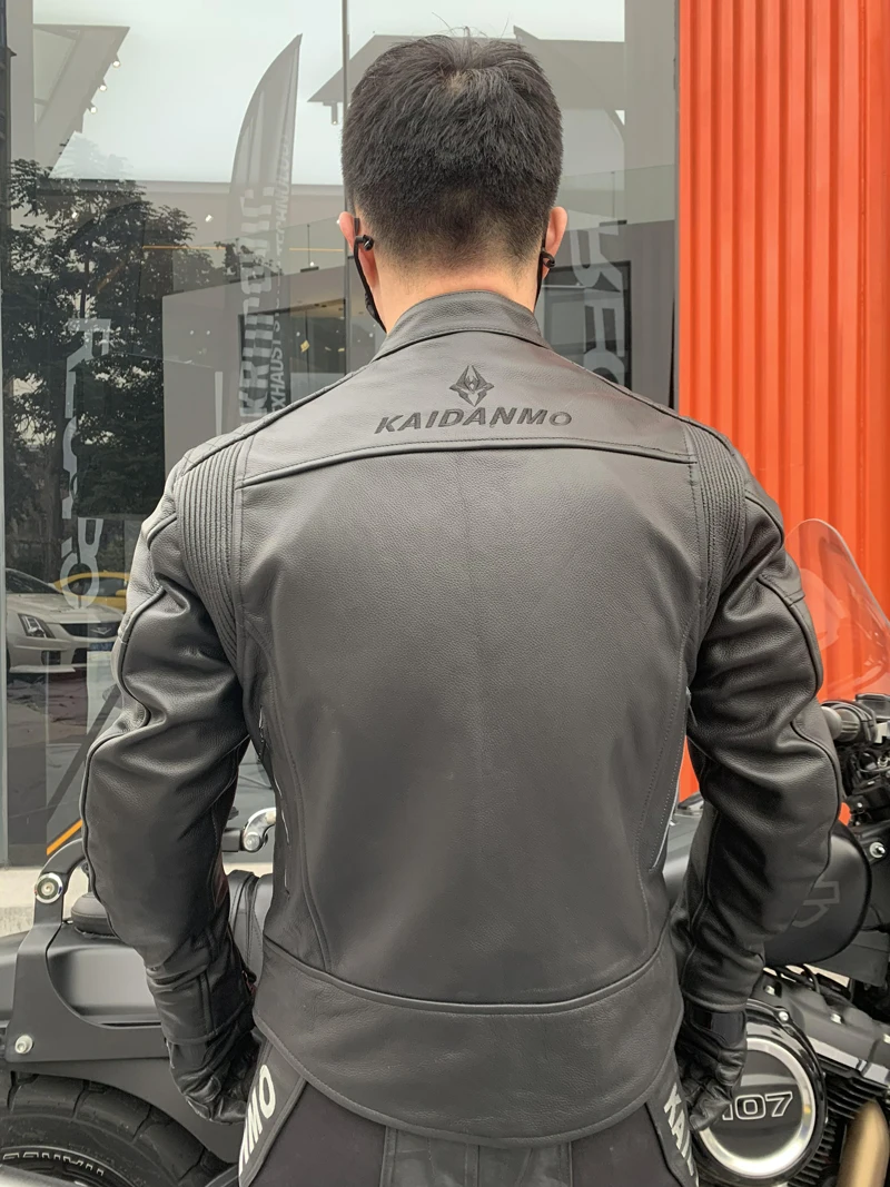 Moto rcycle гоночная куртка мужская натуральная кожа высокое качество Байкерская Одежда для верховой езды с CE колодки
