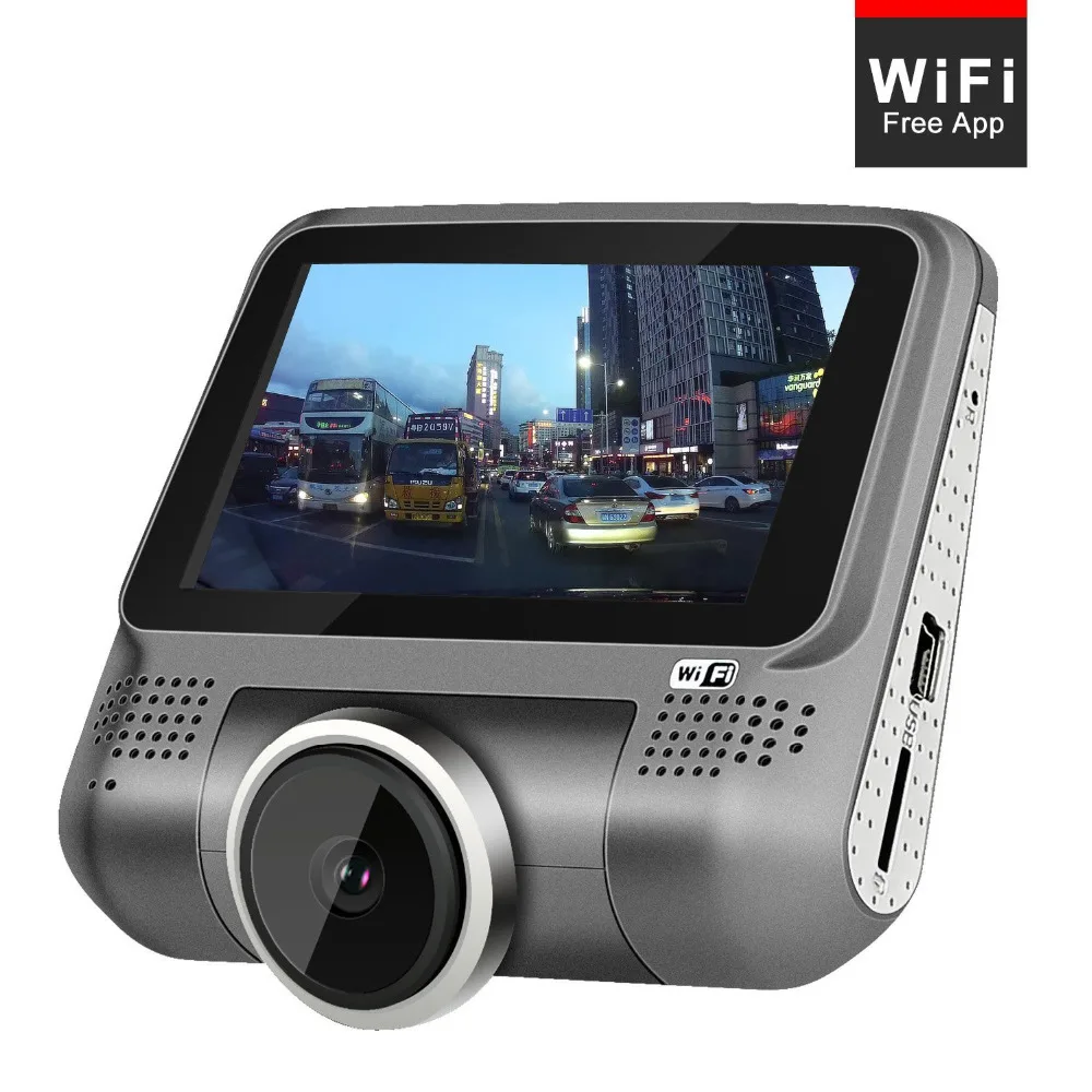 Мини 210 градусов Угол Full HD 1080 P 3 дюймов видеорегистратор автомобильный Камера с