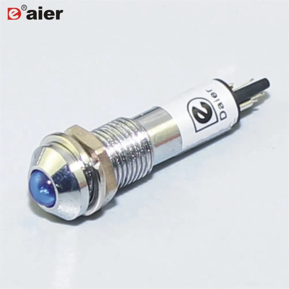 100PCS XD8-2 LED Auto 12V Mini Panel Mount 24 Volt 8MM Metal Indicator Lights | Спорт и развлечения