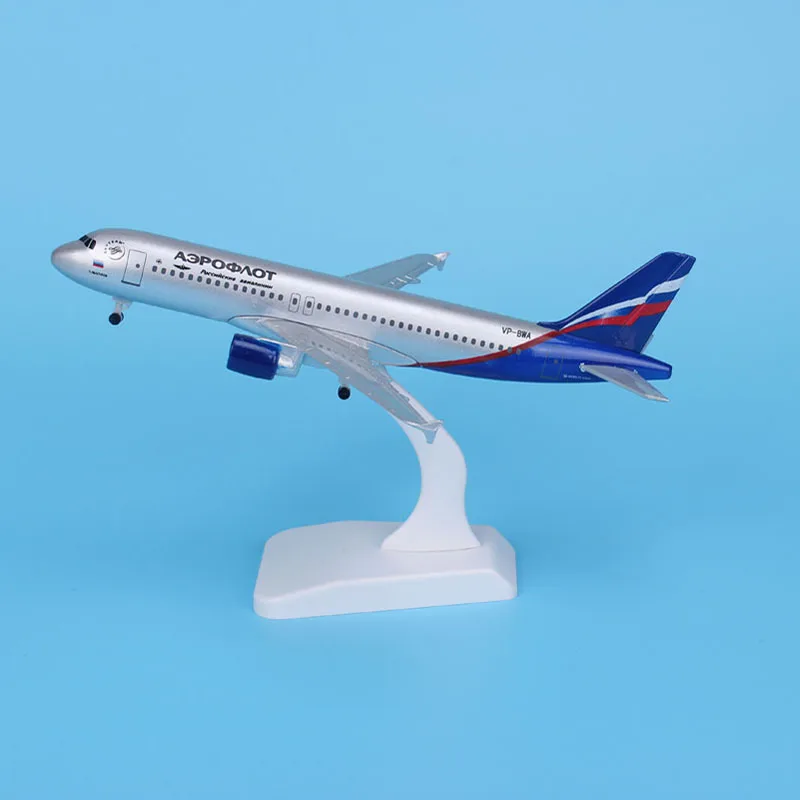 Модель российского самолета Aeroflot 20 см отлитые металлические модели самолетов 16