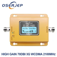 70db 3g 2100 сотовый телефон 2100 МГц повторитель 2100 МГц усилитель сигнала lcd Mini 3g LTE WCDMA UMTS не включает антенну