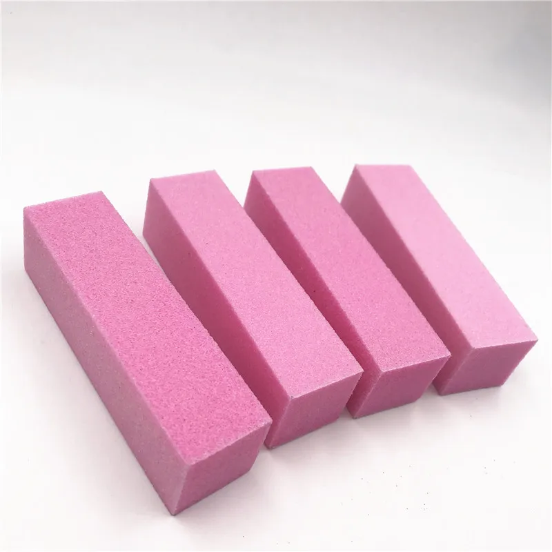 4pcs/lot Pink Nail Buffer Pedicure Manicure Care Buffer Nail Art Tool ...