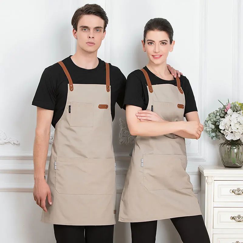 

Hot kitchen Denim work Apron unisex for cooking apron for Woman man Cowboy Antifouling Chef Cooking pinafore Delantal Tablier