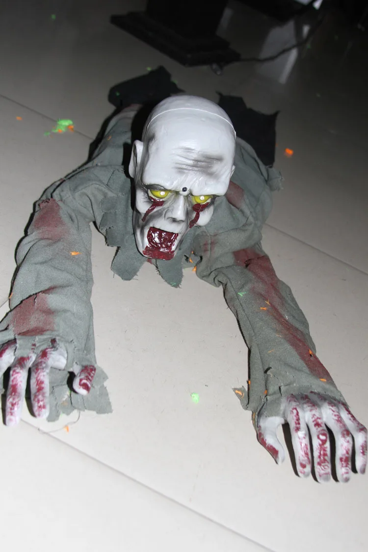 

Halloween decorated props electric climbing ghost bar haunted house props creepy