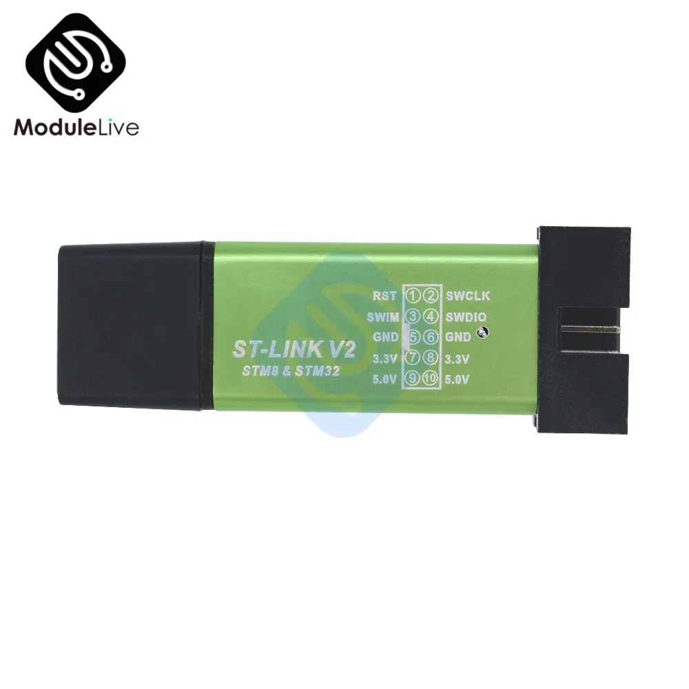 ST LINK Stlink ST-Link V2 Mini STM8STM32 симулятор скачать программист Программирование с крышкой