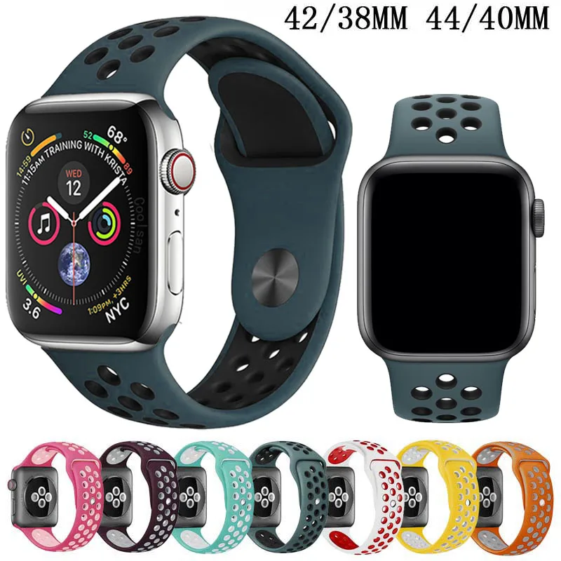 Sport watch strap For Apple Watch band 42mm 38mm iwatch band 4 3 2 44mm 40mm Nike+ wristband bracelet for Apple watch 4 band