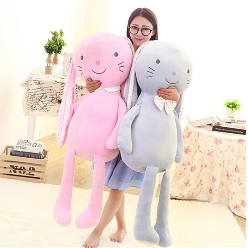 Fancytrader Super Soft Long Ears Sleeping Bunny Plush Toys Big font b Cute b font Rabbit
