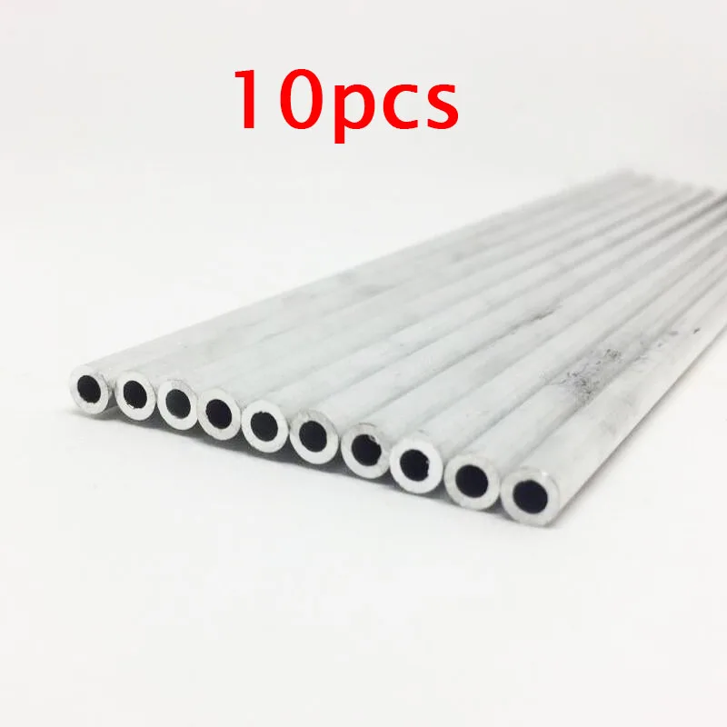 

Free Shipping 10PCS Aluminum Tube Diameter 2/3/4/5mm Length 100/200mm Spare Parts For DIY RC Airplane/Boat/Car Models