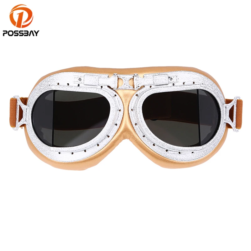 POSSBAY الشرير نظارات للدراجات النارية نظارات مقهى المتسابق موتو الدراجات الخوذ التزلج على الجليد الثلج للمحرك نظارات نظارات