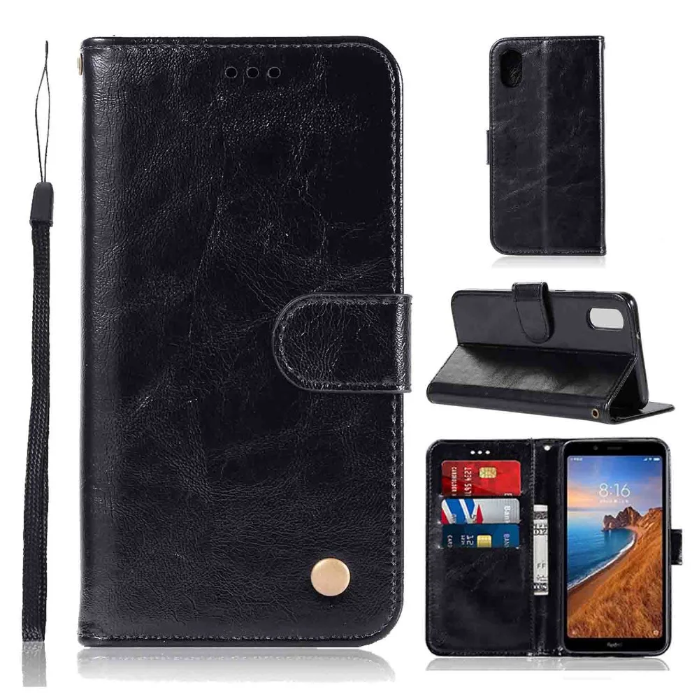 Magnet Flip Wallet Book Shockproof Phone Case Leather Cover On For Xiaomi Redmi 7A 7 A Redmi7A Redmi7 Global 3 16/32/64 GB Xiomi