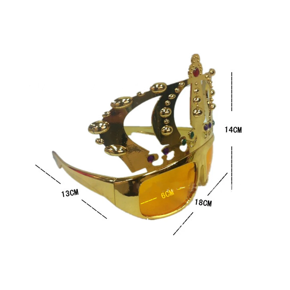Вечерние украшения красивая корона с драгоценностью для девичника костюм очки гальванические солнцезащитные очки для подарка на день рождения