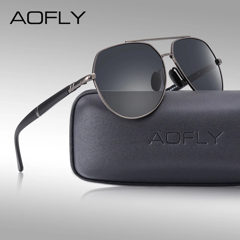 

AOFLY Original Design Vintage Polarized Sunglasses Men Brand Aviation Sun glasses Driving Shades For Male Eyewear Accessories