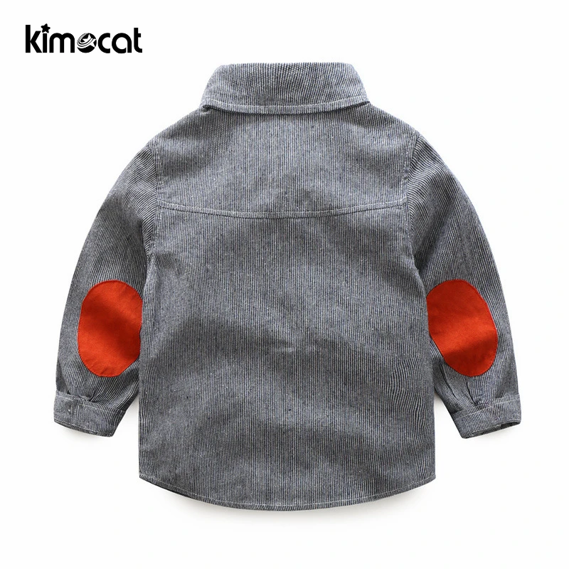 Kimocat الطفل الصبي الملابس الفتيان الملابس مجموعة 2 pcs قميص + السراويل طويلة الأكمام قميص شهم اثنين الدعاوى ربطة القوس فيونكة زي الاطفال الملابس