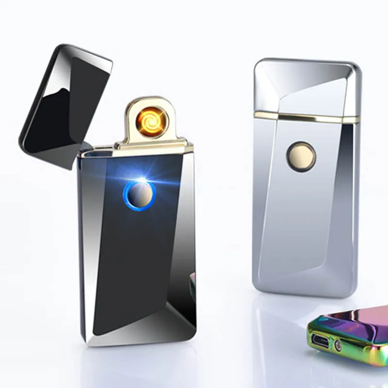 Touch sensitive USB charging lighter replacing hot wire windbreak