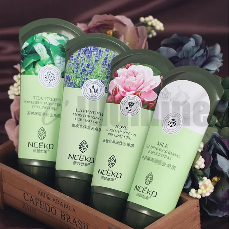 

Exfoliator Exfoliating Cream Lavender Milk Rose Tea Tree Remove Dead Skin Facial Scrubs 150ml