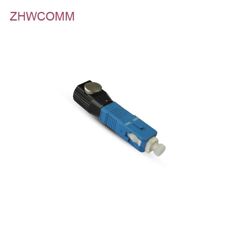 

ZHWCOMM 10pcs High Quality fiber Optic SC Round Connector Optical Mechanical Splice OTDR Fiber testing Flange Free Shipping